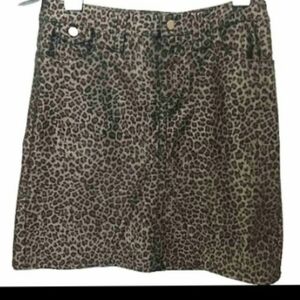 Tosha Polizzi Collection Leopard Print Skirt